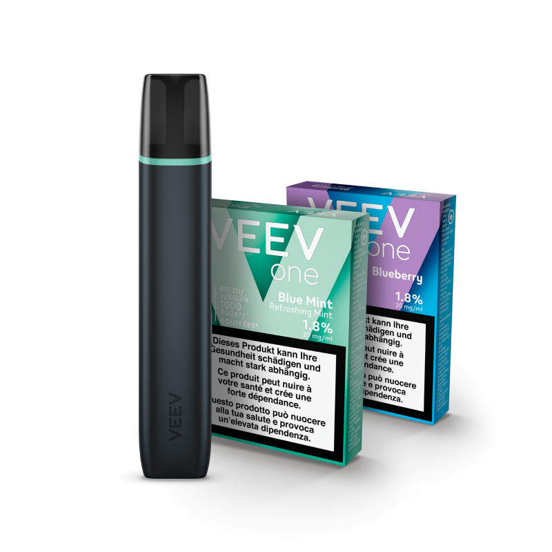 Starter Kit Blue Mint + Classic Tobacco Pod, Classic Raspberry, large